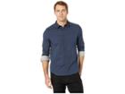 Kenneth Cole New York Long Sleeve Dot Print Woven (indigo) Men's Clothing