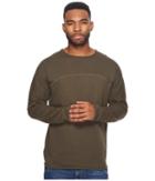 Publish Jorden Drop Shoulder Crew Neck Sweater (olive) Men's Sweater