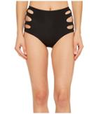 Isabella Rose Paradise High-waist Bikini Bottom (black) Women's Swimwear