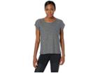 Eddie Bauer Infinity Twist Sleeve Top (dark Smoke) Women's Clothing