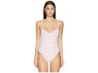 Onia Weworewhat X Onia Danielle One-piece (white Polka Dots) Women's Swimsuits One Piece