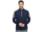 Adidas Golf Classic 3-stripes 1/4 Zip Pullover (collegiate Navy) Men's Sweater