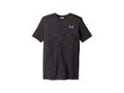Under Armour Kids Threadborne Knit Short Sleeve (big Kids) (black/black/graphite) Boy's Clothing