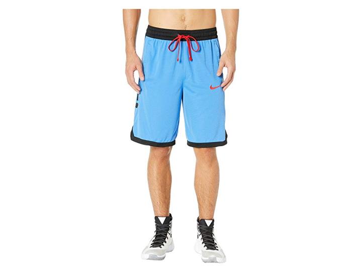 Nike Dry Elite Shorts Stripe (pacific Blue/black/black/university Red) Men's Shorts