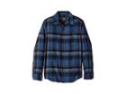 O'neill Kids Redmond Flannel (big Kids) (blue) Boy's Long Sleeve Button Up