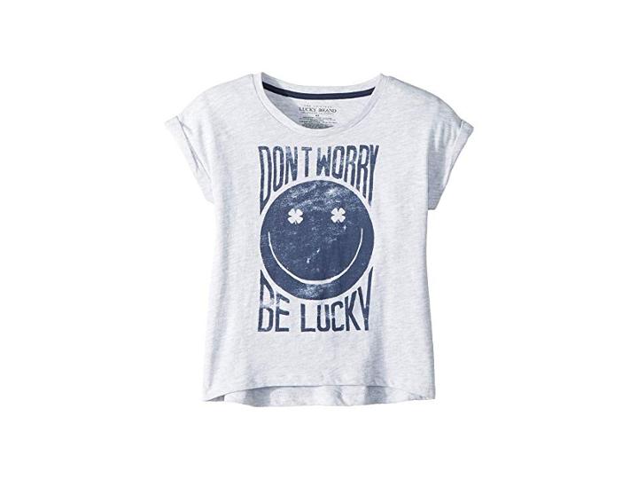 Lucky Brand Kids Carmela Tee (little Kids) (greystone Heather) Girl's T Shirt