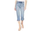 Nydj Capris With Lace-up Hem In Point Dume (point Dume) Women's Jeans