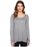 Nydj Rhinestone Sweater (snowcap Heather) Women's Sweater