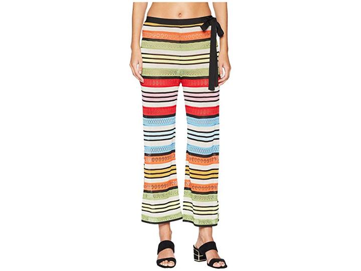 Mary Katrantzou Rego Trousers Fira Stripe Knit (multi) Women's Swimwear