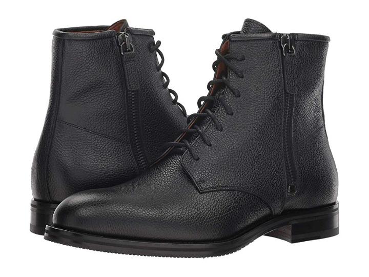 Aquatalia Vladimir (black Tumb Embossed Calf) Men's Shoes