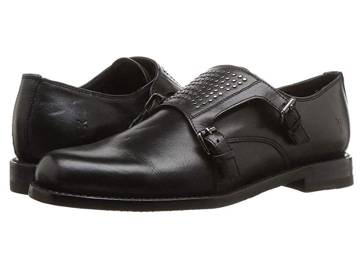 Frye Charlotte Monk Stud (black) Women's Shoes
