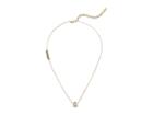 Marc Jacobs Double J Pendant Necklace (crystal/gold) Necklace