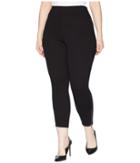 Hue Plus Size Ankle Zip Simply Stretch Skimmer (black) Women's Casual Pants