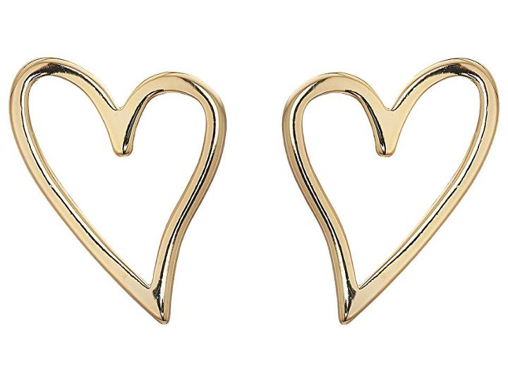 Rebecca Minkoff Sweetheart Stud Earrings (gold) Earring