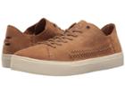 Toms Lenox Sneaker (toffee Suede/woven Panel) Men's Lace Up Casual Shoes