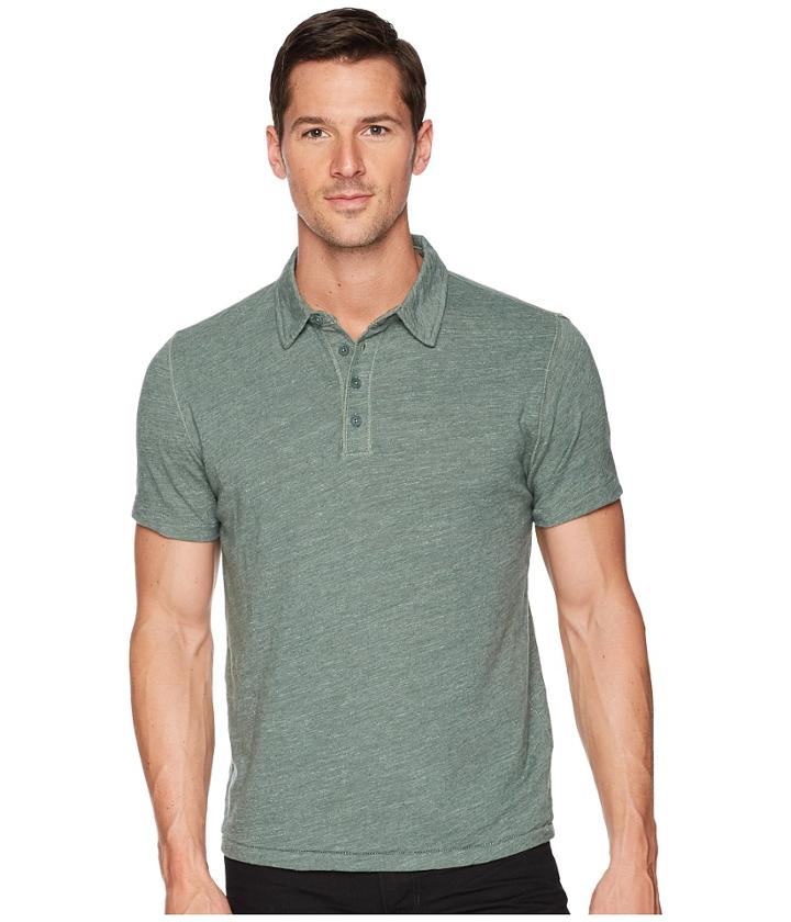 Lucky Brand Linen Polo Shirt (laurel Wreath) Men's Clothing