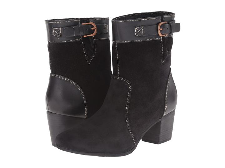 Sebago Nell Ankle Boot (black Suede) Women's Boots