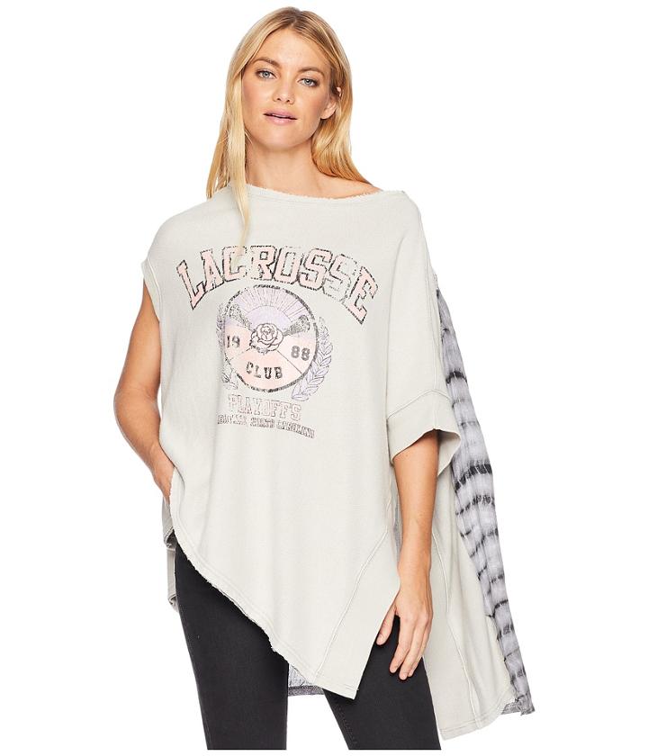 Free People Off Side Tee Pullover (grey) Women's T Shirt
