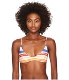 Stella Mccartney Stripe Scooped Triangle Top (light Multicolor Stripe) Women's Swimwear