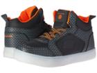 Skechers Kids Energy Lights 90604l Lights (little Kid) (charcoal/orange) Boy's Shoes