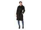Marc New York By Andrew Marc Woodrow Melton Wool Wrap Coat With Side Snap Detail (black) Women's Coat