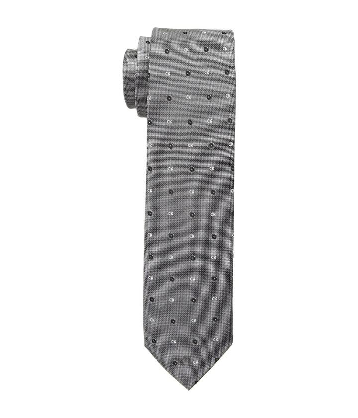 Calvin Klein Pindot Logo (black) Ties