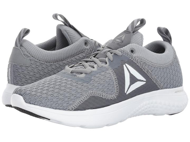 Reebok Astroride Run Fire Mtm (flint Grey/alloy/white/silver Metallic/pewter/black) Men's Running Shoes