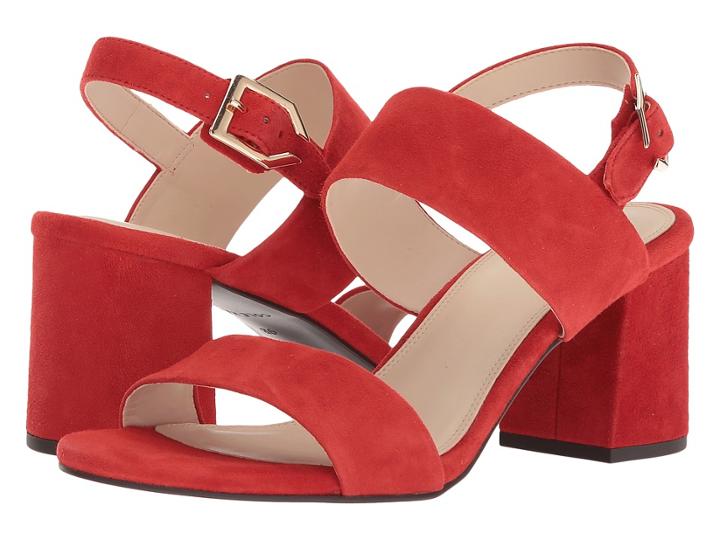 Cole Haan Avani City Sandal (aura Orange Suede) Women's Sandals