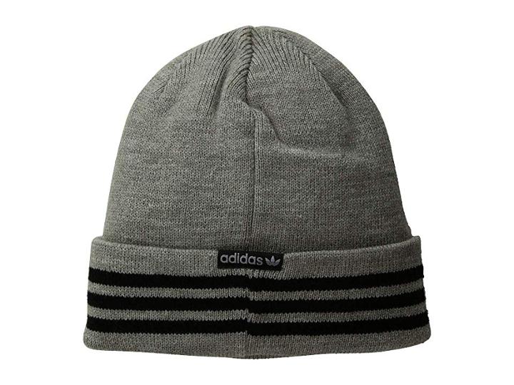 Adidas Originals Originals Foundation Two-way Beanie (heather Grey/black) Beanies