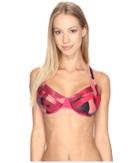 Lole Male D-cup Top (tropical Rose Santa Fe) Women's Clothing