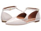 Calvin Klein Ghita Flat (white Patent) Women's Dress Flat Shoes