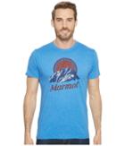 Marmot Short Sleeve Pikes Peak Tee (new Royal Heather) Men's T Shirt