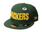 New Era Green Bay Packers Pinned Snap (dark Green) Baseball Caps