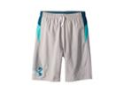Under Armour Kids Evolve Woven Shorts (big Kids) (overcast Gray/tourmaline Teal/teal Punch) Boy's Shorts