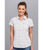 Columbia Silver Ridge Multiplaid S/s Shirt (hot Coral Mini Check Plaid) Women's Short Sleeve Button Up