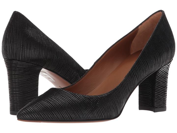 Aquatalia Michaela (black Texture Metallic Calf) Women's Shoes