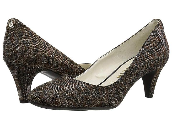 Anne Klein Rosalie (black/bronze Fabric) High Heels