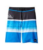 Quiksilver Kids Slab Logo Vee Boardshorts (big Kids) (electric Blue) Boy's Swimwear