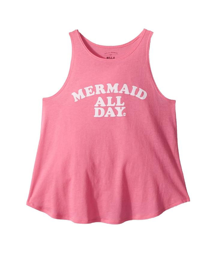 Billabong Kids All Day Tank Top (little Kids/big Kids) (tahiti Pink) Girl's Sleeveless