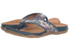 Earth Maya (blue Floral Printed Suede) Women's  Shoes