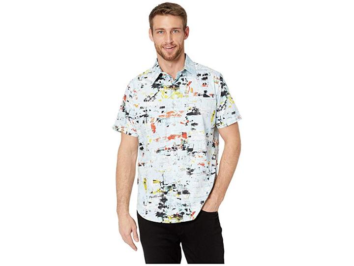 Robert Graham Kano Classic Fit Shirt (light Blue) Men's Clothing
