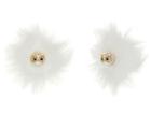 Kate Spade New York Star Bright Owl Reversible Earrings (white Multi) Earring