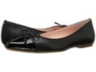 Kate Spade New York Nella (black Nappa/patent) Women's Flat Shoes