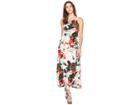 Calvin Klein Sleeveless Maxi W/ Circle Hardware (tango/latte) Women's Dress