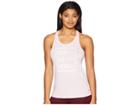 New Balance Heather Tech Graphic Tank Top (white/pink) Women's Sleeveless