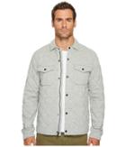 Lucky Brand Quilted Western Shirt Jacket (heather Grey) Men's Coat