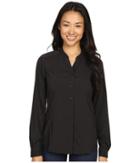 Exofficio Safiritm Long Sleeve Shirt (black) Women's Long Sleeve Button Up