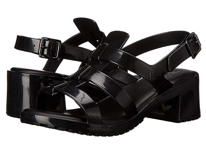 Mini Melissa Mel Flox High (little Kid/big Kid) (black) Girls Shoes