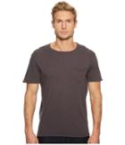 Joe's Jeans Chase Raw Edge Short Sleeve Crew (forged Steel) Men's Short Sleeve Pullover
