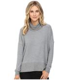 Three Dots Laurel Funnel Neck Sweater (granite) Women's Sweater